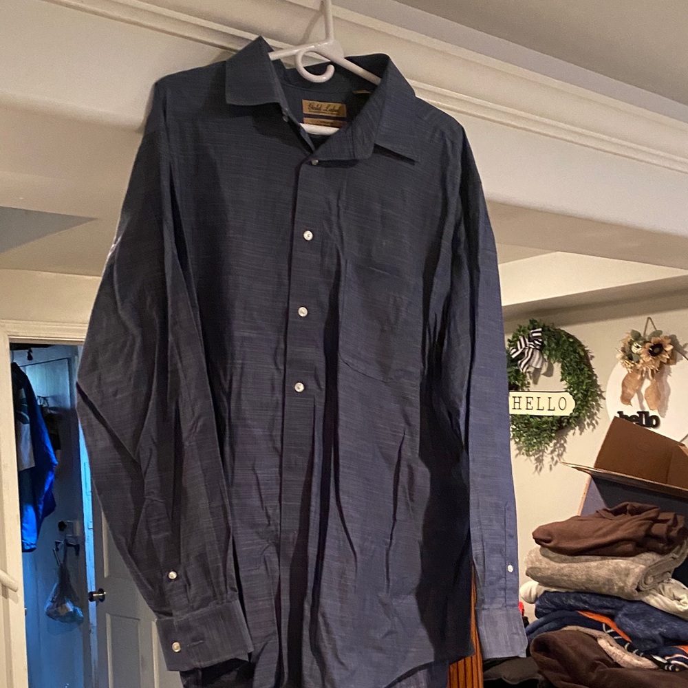 Men's Blue Dress Shirt